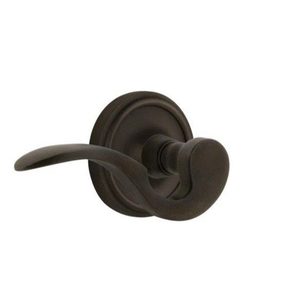 Nostalgic Warehouse Classic Rose Passage LH Manor Lever In Oil-Rubbed Bronze